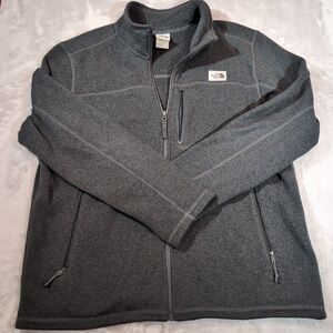 The North Face Gordon Lyons Full Zip Jacket Sweater Mens XL Black  Fleece Hiking
